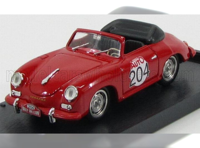 PORSCHE 356 Spider N204 Rally Modelli Auto, red