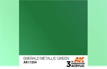 Краска акриловая 3rd Generation Emerald Metallic Green 17ml