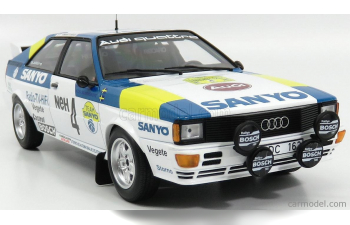 AUDI QUATTRO (night version) №4 WINNER RALLY SWEDEN (1982) S.BLOMQVIST - B.CEDERBERG, white