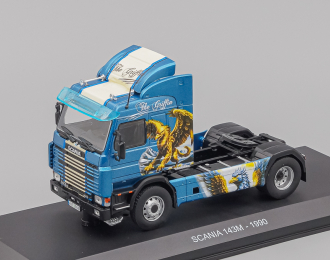 SCANIA 143m Tractor Truck 2-assi (1990) - The Griffin, blue / black