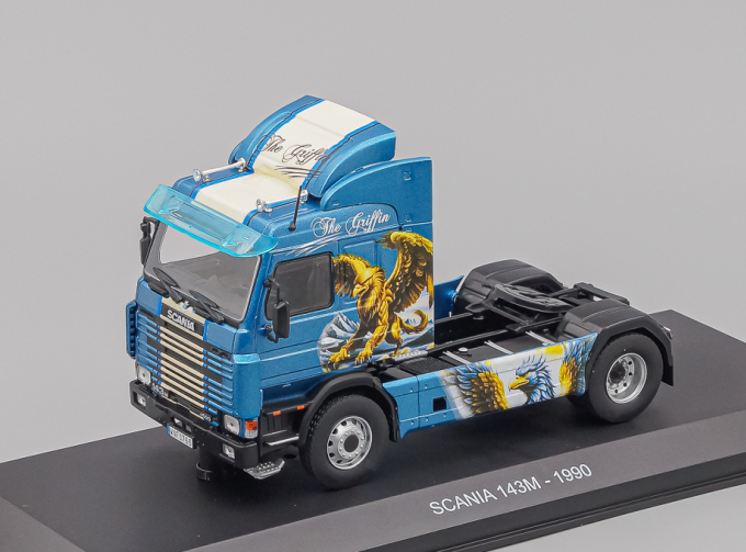 SCANIA 143m Tractor Truck 2-assi (1990) - The Griffin, blue / black