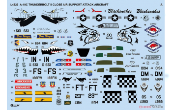Сборная модель американский штурмовик A-10C Thunderbolt II