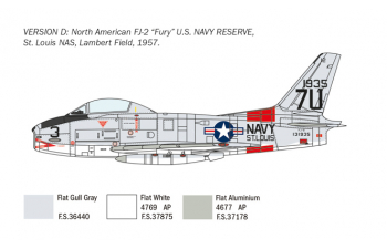 Сборная модель North American FJ-2/3 Fury