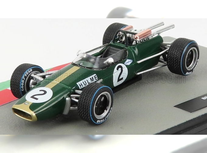 BRABHAM F1 Bt24 N 2 Dennis Hulme Season 1967 World Champion, Green Gold