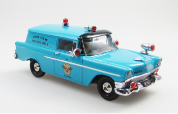 CHEVROLET 150 panel van police (1956), blue