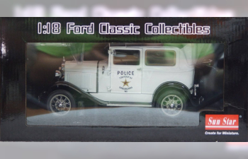 FORD Model A Tudor West Virginia Police (1931), white/black