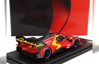 FERRARI 499p 3.0l Turbo V6 Team Ferrari Af Corse №50 Launch Edition (2022), Red Yellow Black