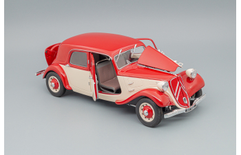 CITROEN 11cv Traction (1937), Red Cream