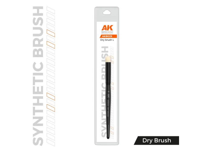 Синтетическая кисть для сухих техник - L / AK SYNTHETIC DRY BRUSH – L