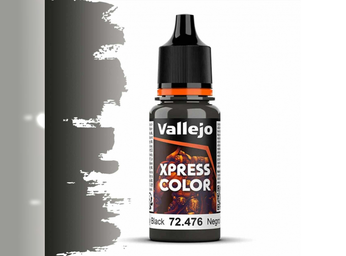 Краска акриловая Xpress Color Жирный чёрный / Greasy Black, 18мл