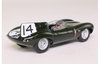 JAGUAR D-Type №14 2nd 24h Le Mans, Rolt/Hamilton (1954), green