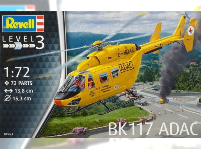 Сборная модель Многоцелевой вертолет BK-117 спасательной службы ADAC