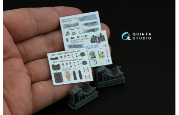 Декаль интерьера кабины Су-17УМ3 (Modelsvit) (с 3D-печатными деталями)