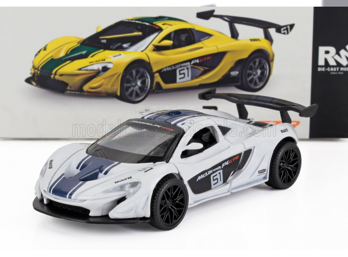 McLAREN P1 №51 Racing (2013), White Blue