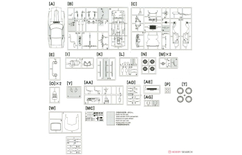 Сборная модель Datsun 240Z HLS30 (левый руль) (Limited Edition)