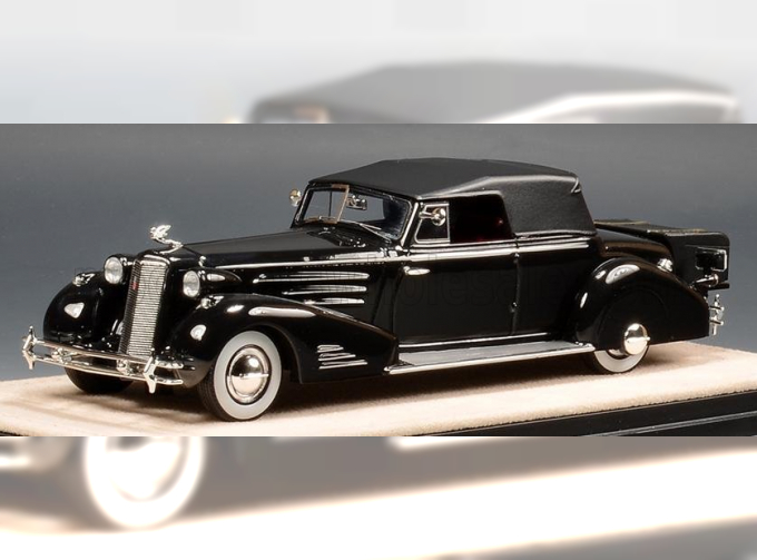 CADILLAC 452D V16 Victoria Convertible Closed 1934, black grey