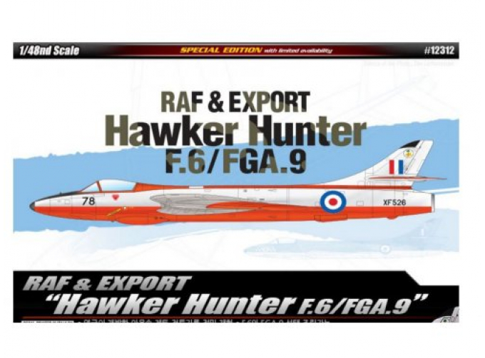 Сборная модель Самолет  RAF & Export Hawker Hunter F.6/FGA.9