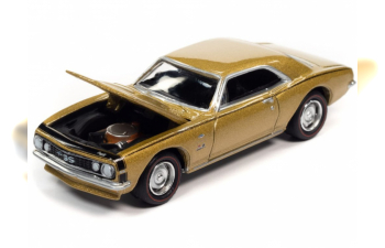 CHEVROLET Camaro SS (1967), gold , CHEVROLET Stinger Wagon (1972), blue with black stripes 