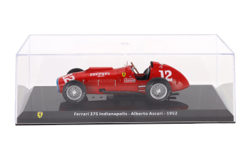 FERRARI F1 375 Indy №12 Indianapolis 500 Gp (1952) Alberto Ascari - Con Vetrina - With Showcase, Red