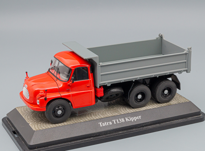 TATRA T138S3 самосвал c трёхсторонней разгрузкой (1959), red / grey