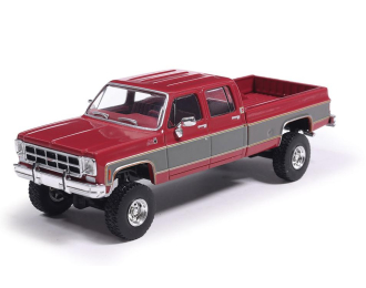 GMC Sierra K2500 Crew Cab Pick-Up (1977), red metallic / silver
