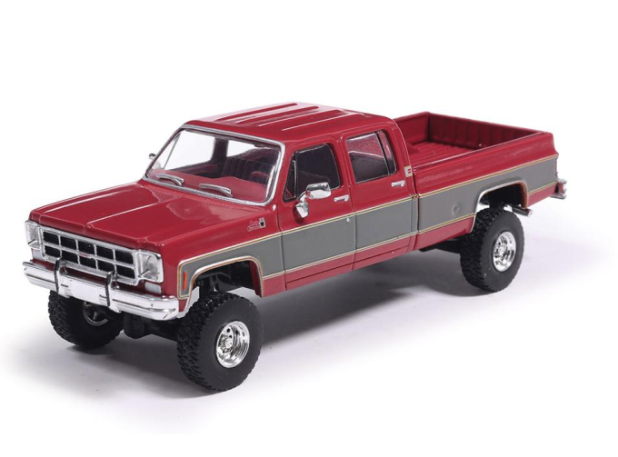 GMC Sierra K2500 Crew Cab Pick-Up (1977), red metallic / silver