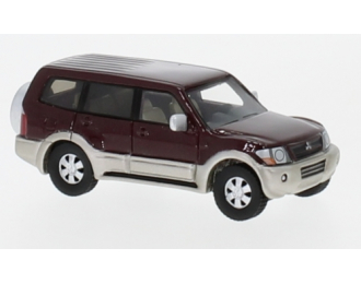 MITSUBISHI Pajero (2003), red metallic