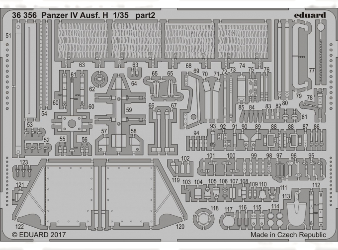 Фототравление для Panzer IV Ausf. H