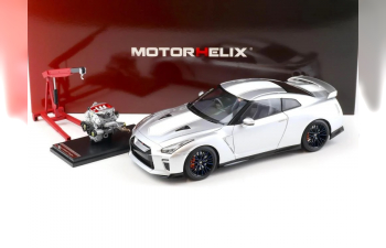 NISSAN Skyline Gt-R (R35) With Engine And Accessories 2016, silver