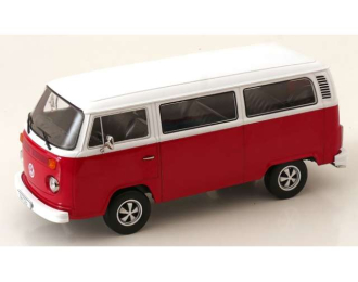 VOLKSWAGEN T2b Bus with Fuchs rims (1972), red/white