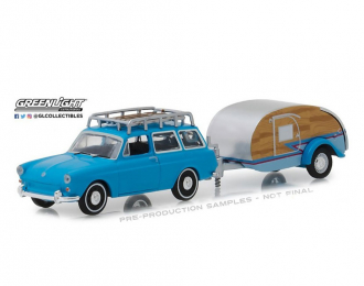 VOLKSWAGEN 1600 Squareback с дачей Teardrop Trailer 1961