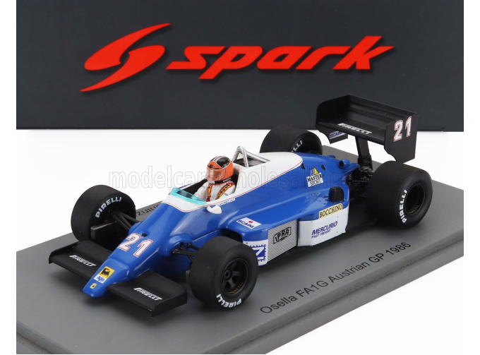 OSELLA F1 Fa1g №21 Austrian Gp (1986) Piercarlo Ghinzani, Blue White