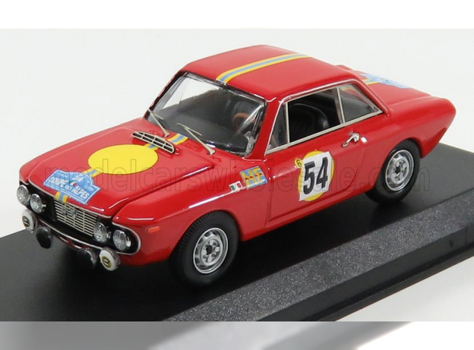 LANCIA Fulvia Coupe 1.3 Hf N 54 3rd Coppa Delle Alpi (1968) Trautmann - Trautmann, Red