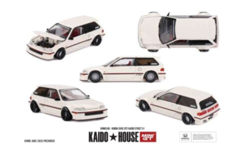 HONDA Civic (EF) kaido Street V1 (1987), white
