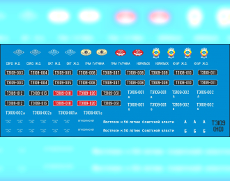 Декаль ТЭ109 (NP19)