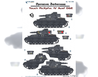 Декаль для Tauch Pz.Kpfw. IV Ausf.D&E Operation Barbarossa