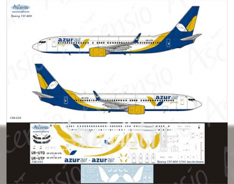 Декаль на самолет Boeing 737-800 Azur Air Ukraine