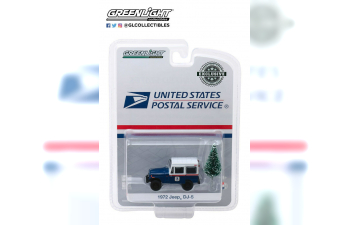 JEEP DJ-5 "United States Postal Service (USPS)" с Рождественской елкой 1972 Blue-White