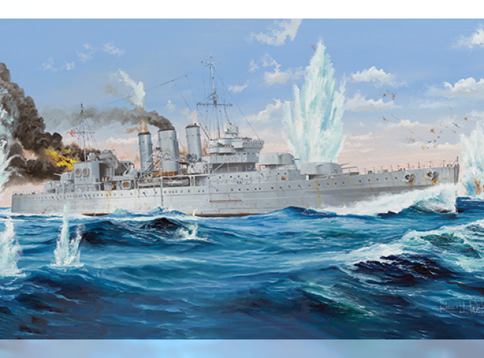 Сборная модель HMS Cornwall