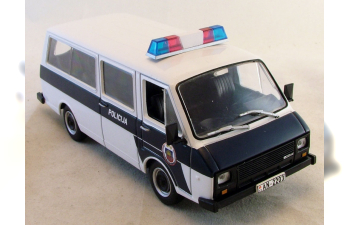РАФ 22038 Полиция Латвии, Полицейские Машины Мира 44, белый с синим