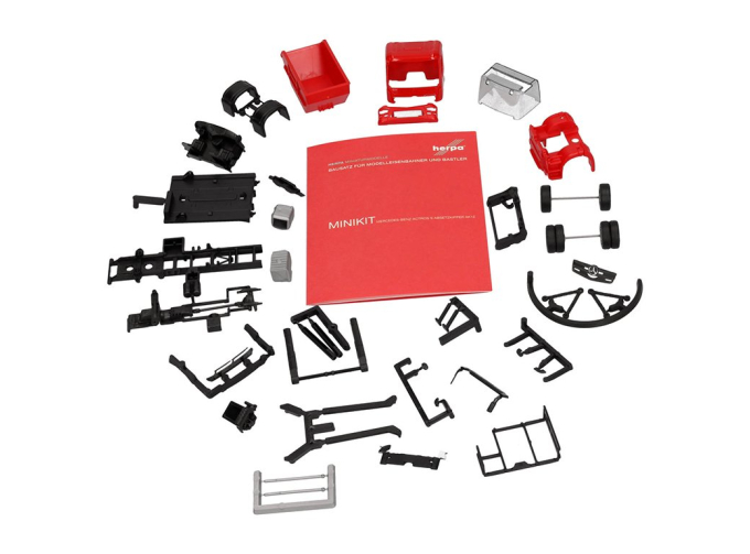 Сборная модель MERCEDES-BENZ Actros AK12 мусоровоз, оранжевый