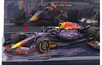RED BULL Racing RB19 Winner and 3rd Las Vegas GP Formula 1 M. Verstappen №1, S. Perez №11 (2023)