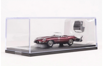 JAGUAR E-type Roadster (1961), bordeaux