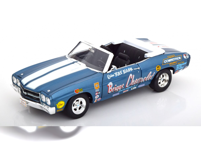 CHEVROLET Chevelle Cabrio Briggs Drag Car, Allen (1970), blue metallic / white