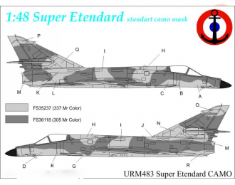 Маска окрасочная Etendard/Super Etendard CAMO (All)