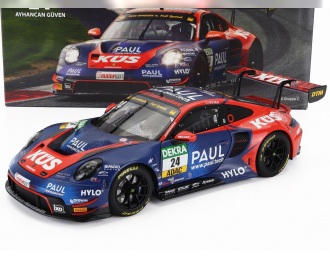 PORSCHE 911 992 Gt3 R Team Kus Bernhard №24 Dtm Season (2023) Ayhancan Guven, Blue Red