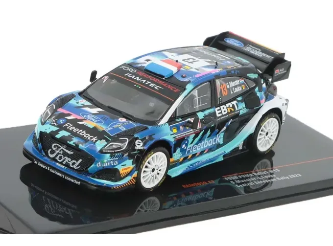 FORD ENGLAND Puma Rally1 Team Red Bull World Rally M-sport №13 Rally Central European (2023) Munster Gregoire - Louka Louis, 2 Tone Blue