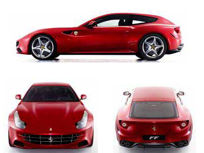 FERRARI FF 2010, red