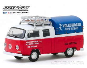 VOLKSWAGEN T2 Double Cab Pick-Up с тентом "VOLKSWAGEN Road Service" 1976