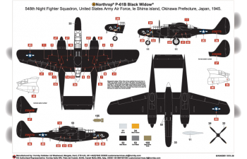 Сборная модель Northrop P-61 Черная вдова